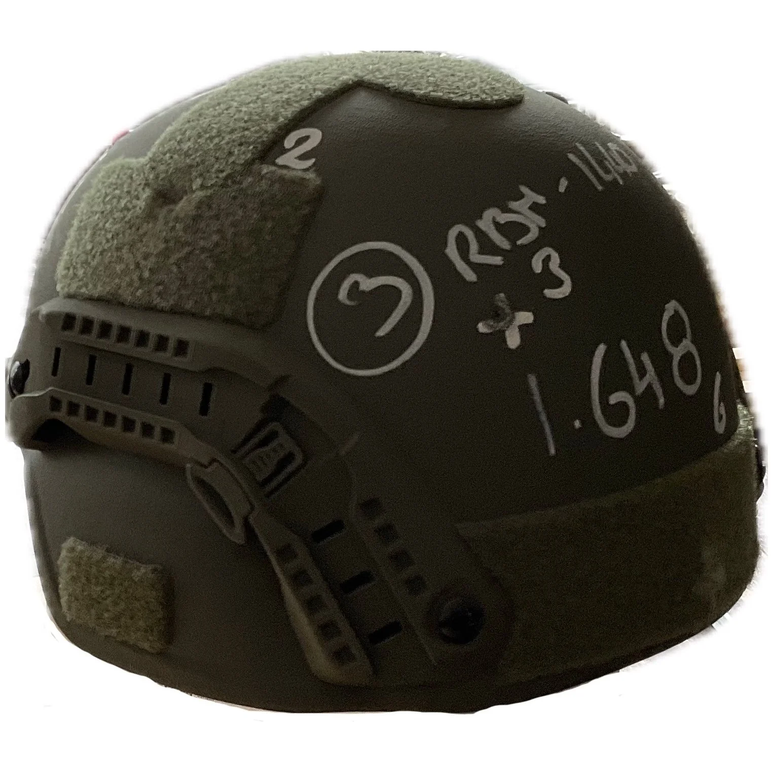 CEST ballistischer Schutzhelm MICH High - DEKO -vom Beschussamt beschossen -