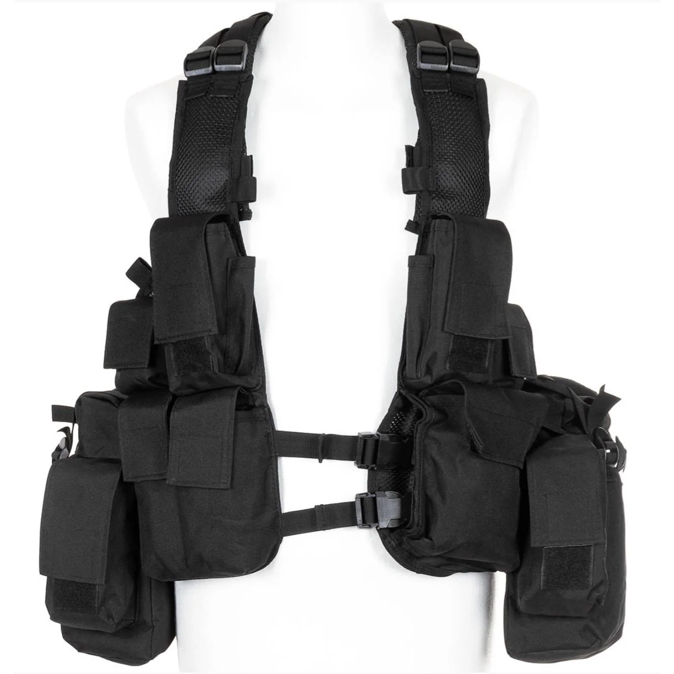 Tactical Weste mit diversen  Taschen, schwarz